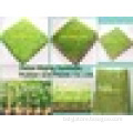High Density Hybrid Artificial Grass for garden decoration